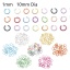 Picture of 1mm Aluminum Open Jump Rings Findings Round Multicolor 10mm Dia