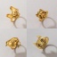 Picture of Retro Unadjustable Rings Gold Tone Antique Gold Animal