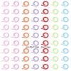 Bild von ABS Plastik Stricken Stitch Markers Spiral Zufällig Mix 100 Stück
