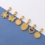 Picture of 304 Stainless Steel Clip On Charms For Vintage Charm Bracelets Gold Plated 