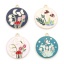 Picture of Zinc Based Alloy Charms Gold Plated Multicolor Round Flower Mushroom Enamel 28mm x 25mm