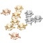 Image de Breloques en 304 Acier Inoxydable Flocon de Neige de Noël 2 Pcs