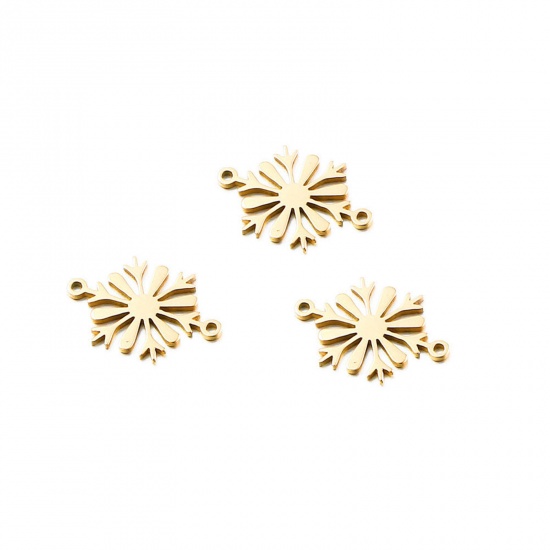 Immagine di 304 Acciaio Inossidabile Charms Natale Fiocco di Neve 2 Pz