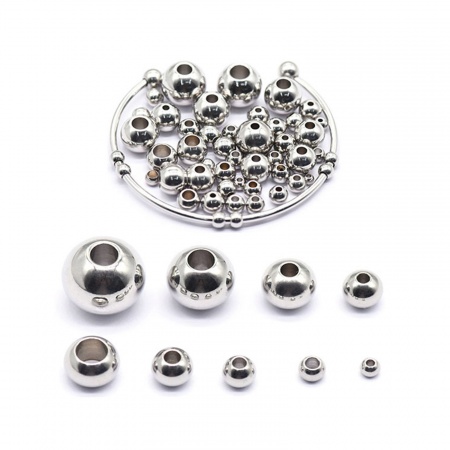 Fermoir mousqueton avec anneaux ouverts 11 mm en Acier inoxydable x1 -  Perles & Co