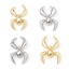 Picture of Brass Pendants Halloween Spider Animal Real Gold Plated 3D 3.2cm x 2cm