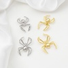 Picture of Brass Pendants Halloween Spider Animal Real Gold Plated 3D 3.2cm x 2cm