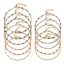 Immagine di 304 Acciaio Inossidabile Catena a Maglia Cubana Braccialetti Oro Placcato Multicolore Smalto 17cm Lunghezza, 1 Pz