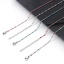 Immagine di 304 Acciaio Inossidabile Catena a Maglia Cubana Collana Tono Argento Multicolore Smalto 45cm Lunghezza, 1 Pz