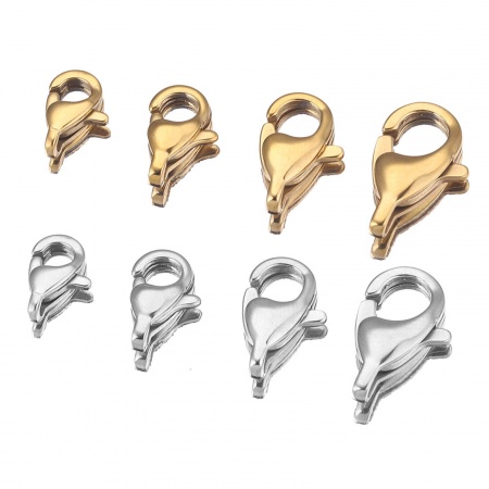 304 Stainless Steel Lobster Clasp Findings Polished