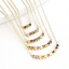 Picture of Eco-friendly Exquisite Stylish 18K Gold Plated Copper & Cubic Zirconia Link Cable Chain Heart Pendant Necklace For Women Valentine's Day