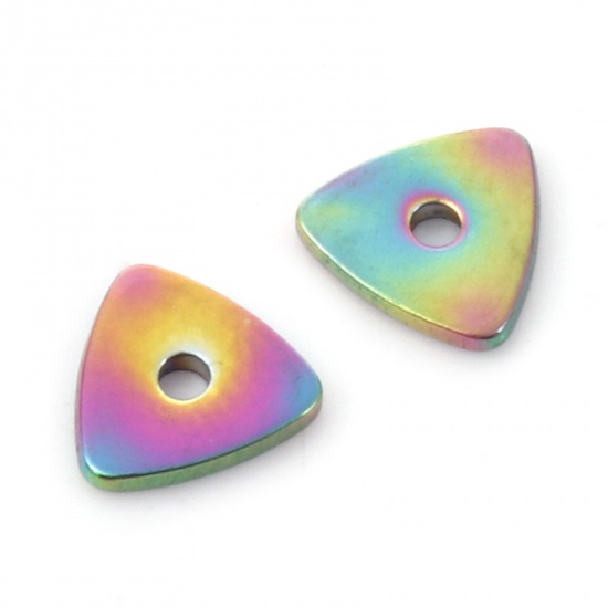 Bild von 304 Edelstahl Zwischenperlen Spacer Dreieck 6mm x 6mm, 10 Stück