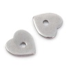 Bild von 304 Edelstahl Zwischenperlen Spacer Herz 8mm x 8mm, 10 Stück