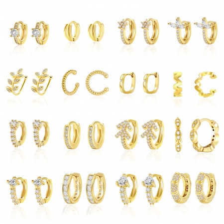 1 Paio Ecologico Elegante Squisito Vero Oro Placcato Ottone Orecchini Circolari Per Donne Regalo 1 Paio Ecologico Elegante Squisito Vero Oro Placcato Ottone Orecchini Circolari Per Donne Regalo