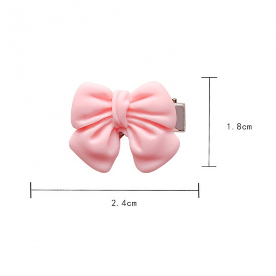 Picture of Acrylic Cute Hair Clips Pink