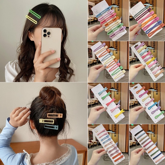 Picture of Stylish Hair Clips Geometric Multicolor Hollow