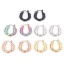 Immagine di 316 Acciaio inossidabile orecchino cerchio A Forma di U 21mm x 20mm, Posta / Filo Dimensione: (21 misura), 1 Paio
