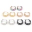 Image de Boucles d'Oreilles Créole Anneaux en 316 Acier Inoxydable Chaîne Anneau 21mm x 20mm , Epaisseur de Fil: (21 gauge), 1 Paire