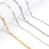 Imagen de 304 Acero Inoxidable Cadena Serpiente Collares Trenzado 45cm longitud, 1 Unidad