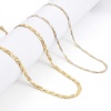 Imagen de 304 Acero Inoxidable Cadena Serpiente Collares Trenzado 45cm longitud, 1 Unidad
