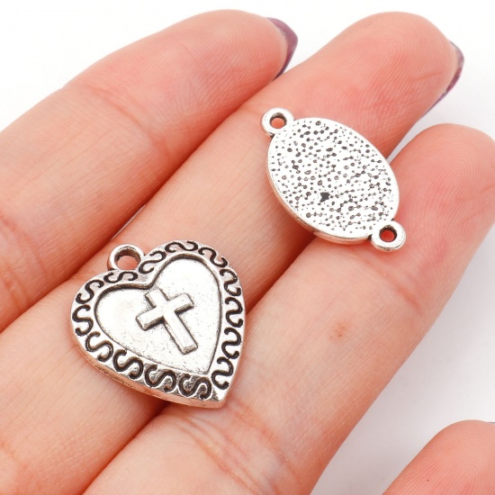 Picture of Zinc Based Alloy Religious Charms Antique Silver Color