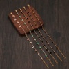 Picture of 304 Stainless Steel Boho Chic Bohemia Bracelets Gold Plated Multicolor Chip Beads 19cm(7 4/8") long