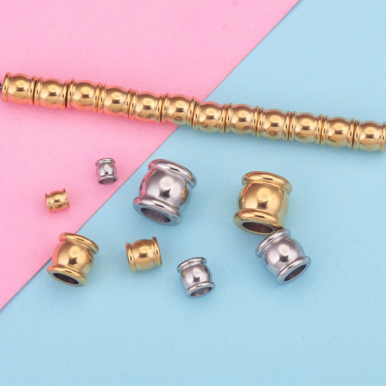 Picture of 304 Stainless Steel Beads Drum Multicolor