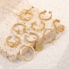 Picture of Eco-friendly Retro Stylish 18K Real Gold Plated Copper & Cubic Zirconia Unadjustable Rings For Women