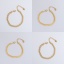 Immagine di Ecologico Semplice & Casual Elegante 18K Vero Oro Placcato 304 Acciaio Inossidabile Strutturato Braccialetti Per Donne 1 Pz