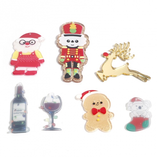 Picture of Acrylic Christmas Pendants Multicolor