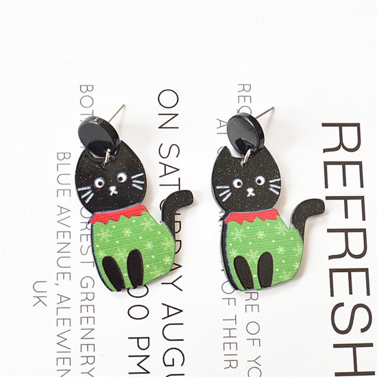 Picture of Acrylic Cute Earrings Multicolor