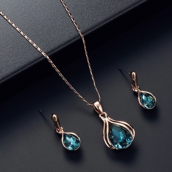 Picture of Stylish Jewelry Necklace Earrings Set Drop