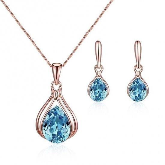 Picture of Stylish Jewelry Necklace Earrings Set Drop