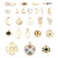 Immagine di Ottone Micro Intarsio Charms Oro Placcato Cuore Smalto 1 Pz                                                                                                                                                                                                   