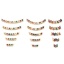 Immagine di Ottone Connettore Oro Placcato Arco Multicolore Cubic Zirconiae 1 Pz