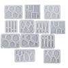 Imagen de Silicona Serie de Geometría Molde de Resina para la Decoración del Hogar Fabricación de Bricolaje Blanco 1 Unidad