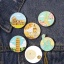 Picture of Stylish Pin Brooches Round Gold Plated Enamel