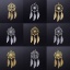 Picture of 201 Stainless Steel Dream Catcher Pendants Round Filigree 50mm x 20mm