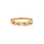 Picture of Eco-friendly Dainty Stylish 18K Real Gold Plated 304 Stainless Steel & Natural Pearl Unadjustable Braided Rings For Women