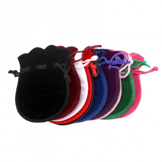 Picture of Velvet Drawstring Bags Calabash Multicolor