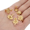 Picture of 304 Stainless Steel Ear Post Stud Earrings Multicolor With Stoppers Post/ Wire Size: (21 gauge)