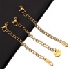 Picture of 304 Stainless Steel Extender Chain For Necklace Bracelet Jewelry Making Geometric 7cm(2 6/8") long