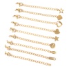 Picture of 304 Stainless Steel Extender Chain For Necklace Bracelet Jewelry Making Geometric 7cm(2 6/8") long