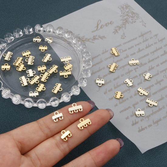 Picture of Brass Connectors Multi-layer Bracelet Connecting Clasps DIY Tassel Earring Findings Gold Plated