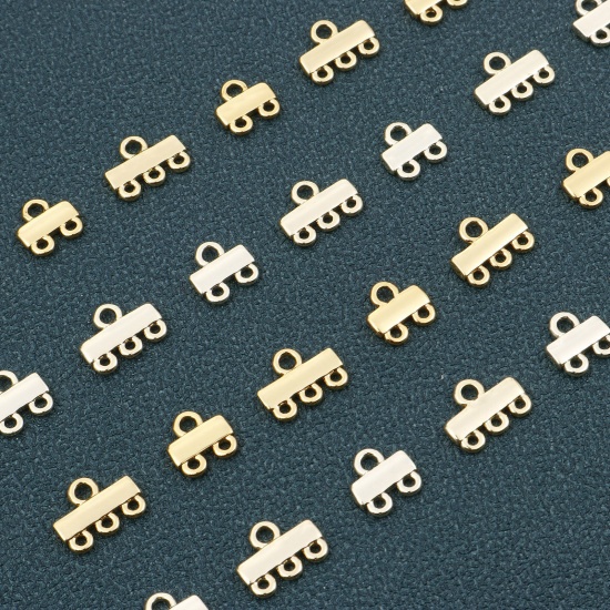 Picture of Brass Connectors Multi-layer Bracelet Connecting Clasps DIY Tassel Earring Findings Gold Plated