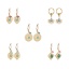 Immagine di Ecologico Retrò Elegante 14k Vero Oro Placcato 304 Acciaio Inossidabile Geometrica Orecchino Per Donne 1 Paio