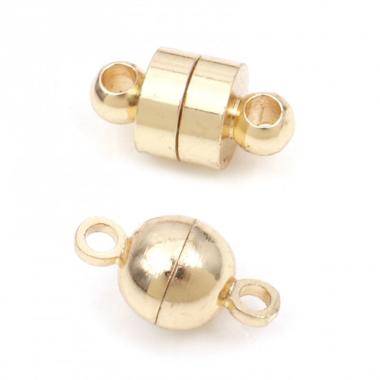 Picture of Brass Magnetic Clasps 14K Real Gold Plated