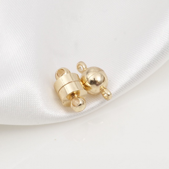 Picture of Brass Magnetic Clasps 14K Real Gold Plated