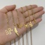 Image de Colliers en 304 Acier Inoxydable Élégant Doré Creux 40cm Long, 1 Pièce