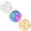 Picture of 304 Stainless Steel Charms Multicolor Round Sun Textured 23mm x 21mm