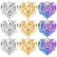 Picture of 304 Stainless Steel Charms Multicolor Heart Lock 20mm x 20mm